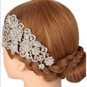 Iridescent Crystal Hair Comb